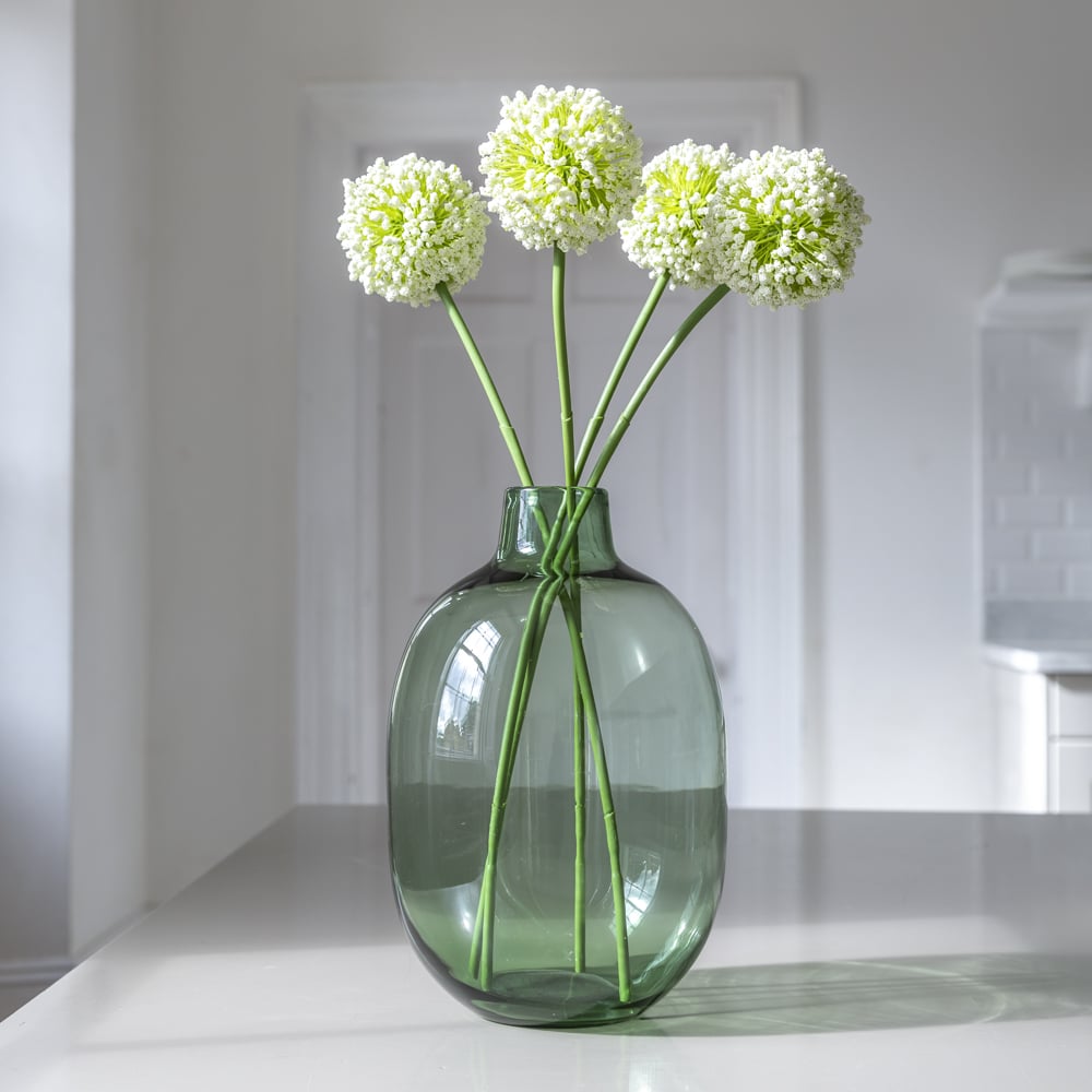 Green Glass Elba Vase