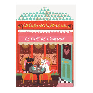 Le Café de l’Amour Card - Printed peanut