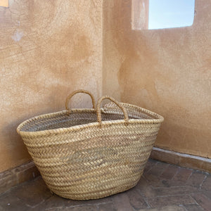 Handmade Small Basket - Palm Fronds