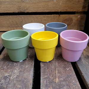 Mini Pot - White/Pink/Grey/Green/Yellow