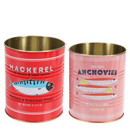 Medium Sorage Tins - Mackerel & Anchovies