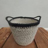 Seagrass Baskets with Handles (Natural Colors)