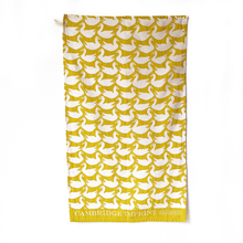 Load image into Gallery viewer, Acid Yellow Ducks Tea Towel - Cambridge Imprint
