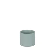 Matt Grey Cylindrical Ceramic Pot