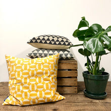 Load image into Gallery viewer, Screen Printed Cushion Cover - Geometric
