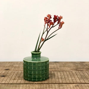 Sorrento Ceramic Vase - Foliage Green