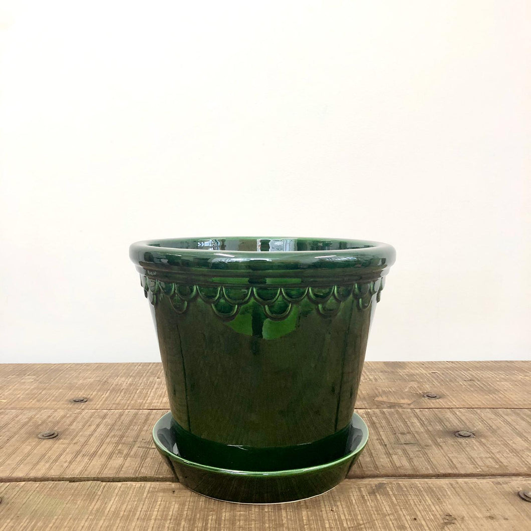 Bergs Copenhagen Pot - Green Glazed