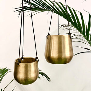 Brass Hanging Pot