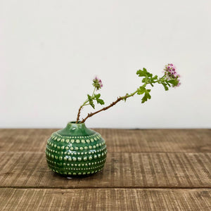Castello Round Ceramic Vase - Foliage Green