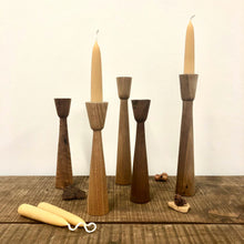 Load image into Gallery viewer, Danish Design - Wood Candle Holder
