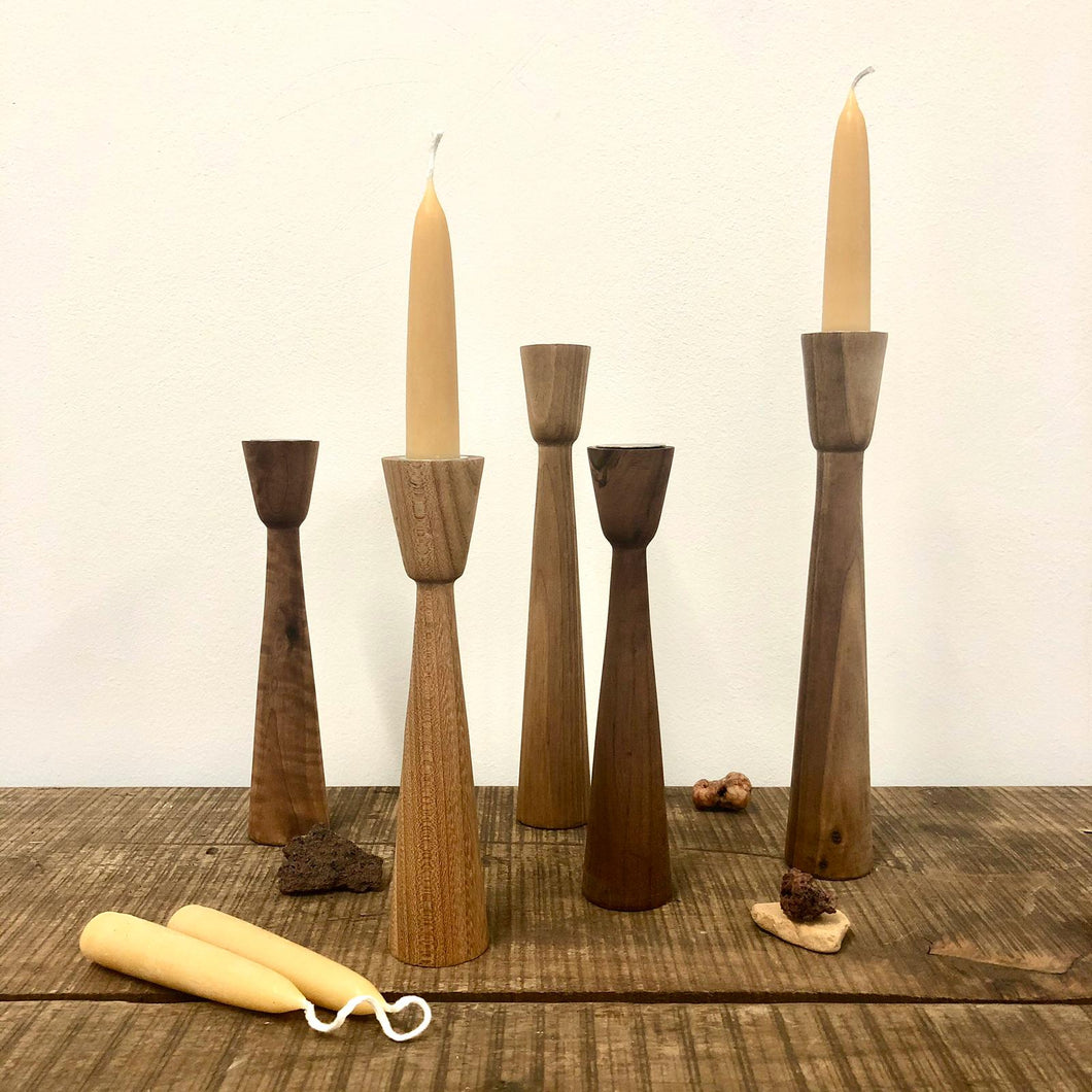 Danish Design - Wood Candle Holder