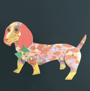 Cut Out and Make Puppet - Dachshund