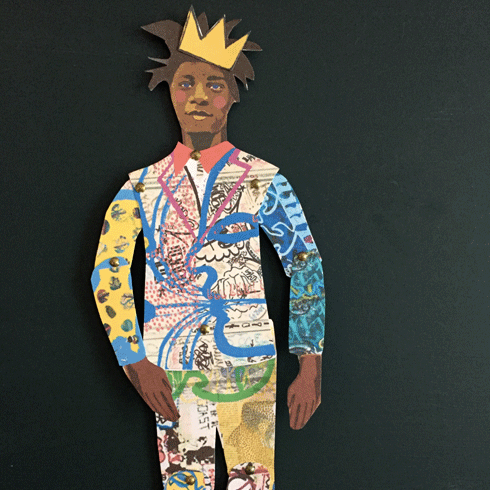 Cut Out and Make Puppet - Jean Michel Basquiat