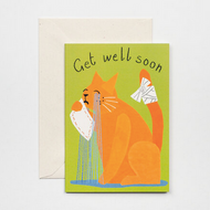 Get Well Soon  Cat Card - Hadley