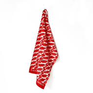 Red Dogs Tea Towel - Cambridge Imprint