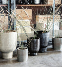 Load image into Gallery viewer, Brown Glazed Tall Planter
