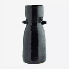 Load image into Gallery viewer, Black ceramic vase
