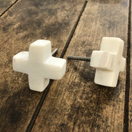 White Marble Knob