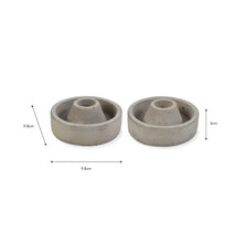 Load image into Gallery viewer, Cement Candle Holder - Short Grey
