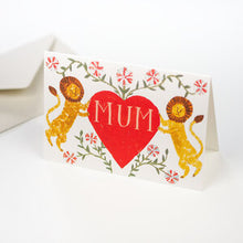 Load image into Gallery viewer, Lion Mum Heart Mother’s Day Card - Hadley
