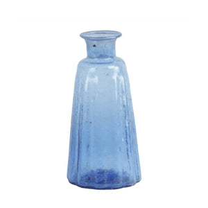 Blue Glass Bottle, Recycled Glass