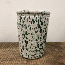 Load image into Gallery viewer, Tall ceramic pot - Green Splash
