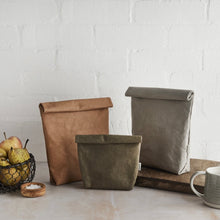 Load image into Gallery viewer, Vegan Leather Lunch/Sandwich Bag

