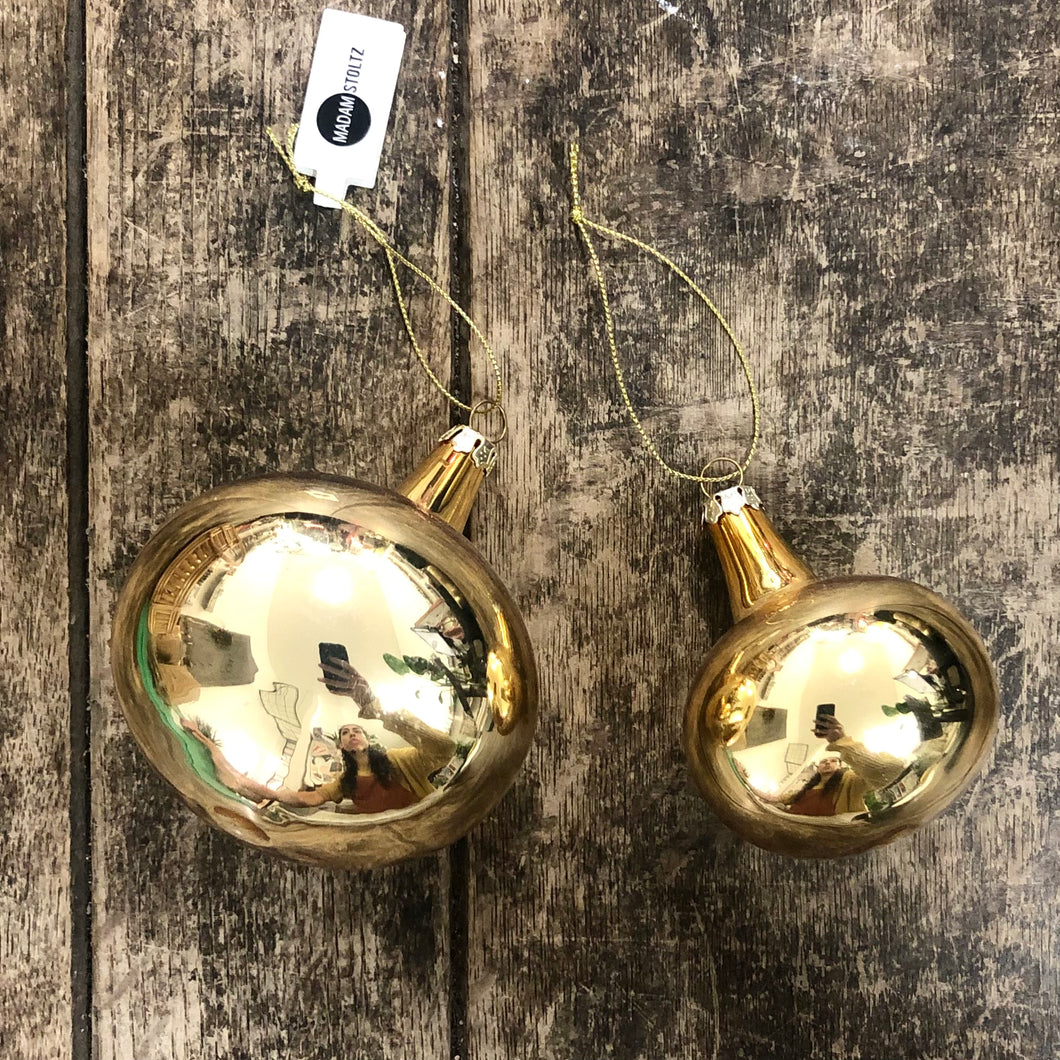 Gold Christmas Baubles