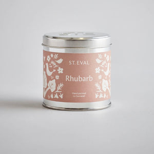 St Eval - Summer Range Tin Candle - Rhubarb