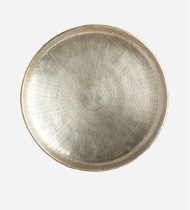 Serving Plate - Patterned Brass