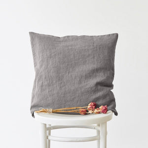 Linen Cushion Cover - Grey