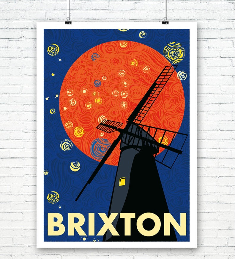Brixton Windmill A3 Print - Eye for London Prints