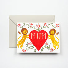 Load image into Gallery viewer, Lion Mum Heart Mother’s Day Card - Hadley
