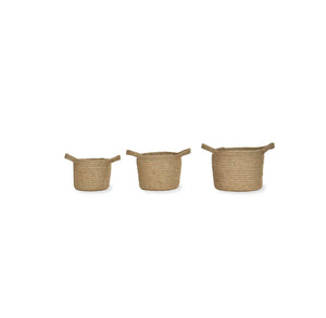 Jute Basket, With Lining & Handles