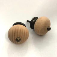 Round Wooden Knobs