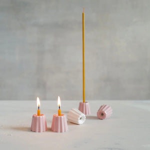 OVO Things - Porcelain Candle Holder - Pink