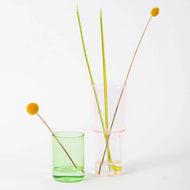 Block Design - Stacking Glass Vase - Pink / Green