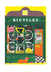 Bicycle Shop Card - Printed peanut