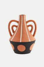 Load image into Gallery viewer, Hand Painted Terracotta Curved Vase
