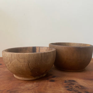 Hand Carved Wooden Bowl - Small