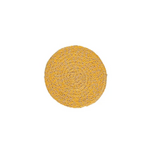 Load image into Gallery viewer, Hand Woven Circular Coasters - Indian Yellow
