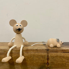 Load image into Gallery viewer, Wooden Mouse on Wheels
